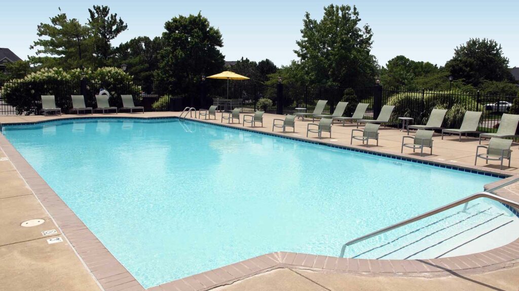 Apartment pool at Emerald Lakes.