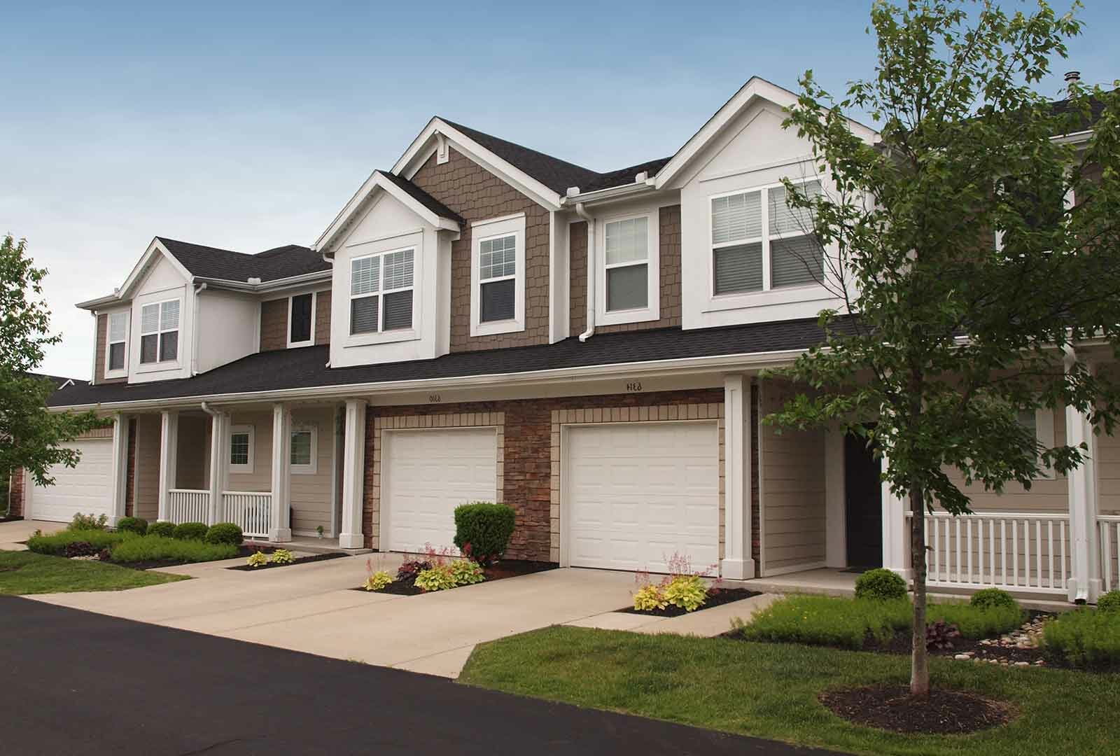 Personal 2-car garage parking at Palmera townhomes.