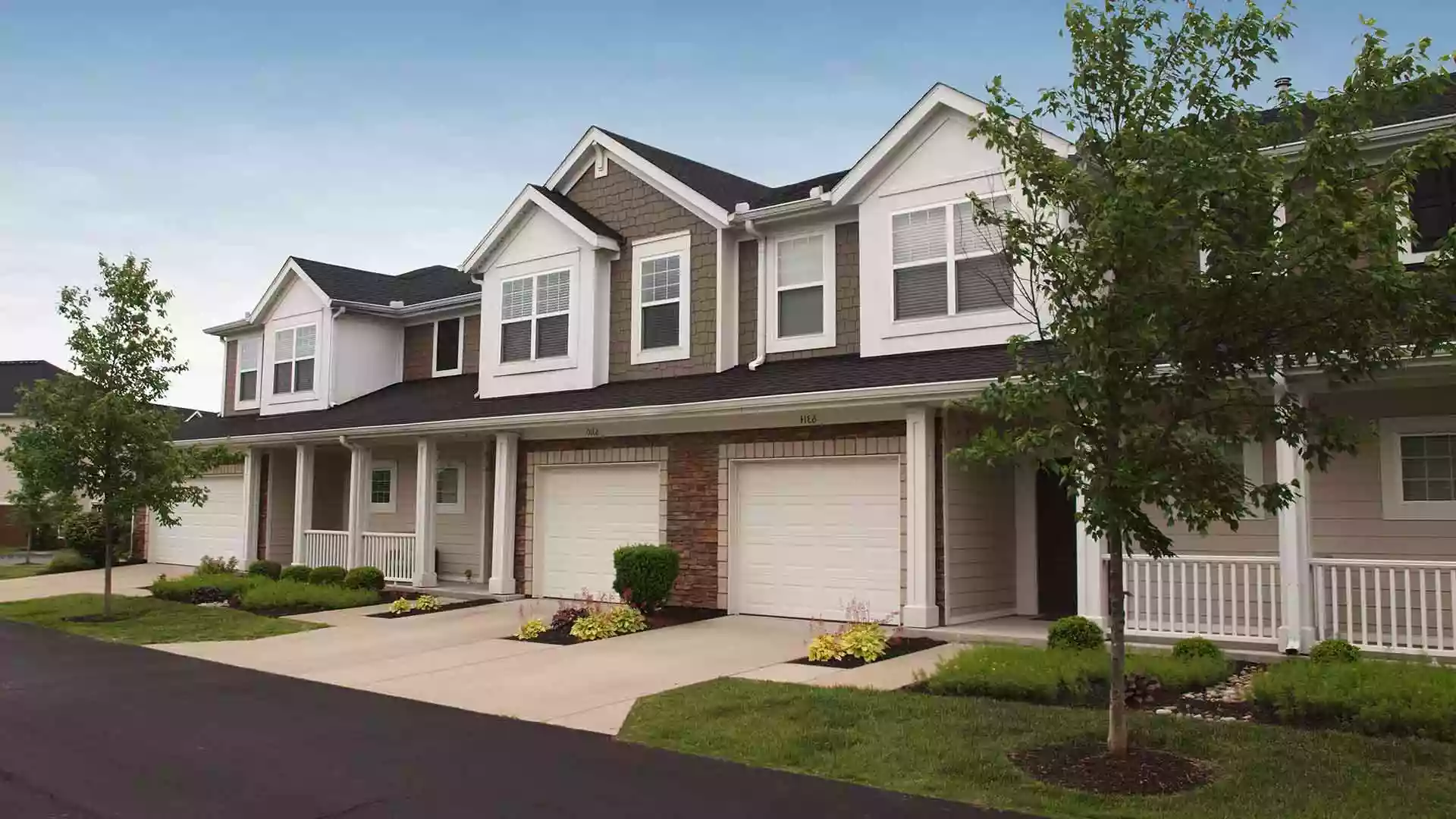 Personal 2-car garage parking at Palmera townhomes.