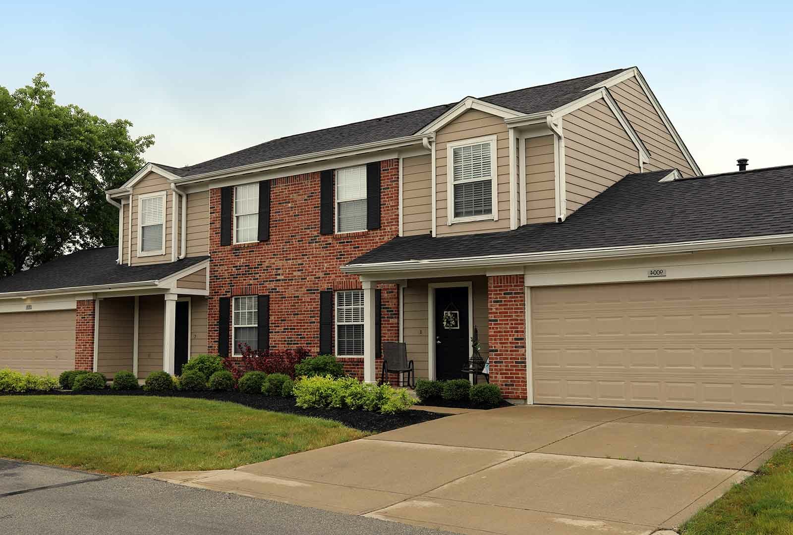 Personal 2-car garage parking at Wellington Place townhomes.