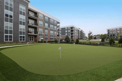 Community putting green at Allure.