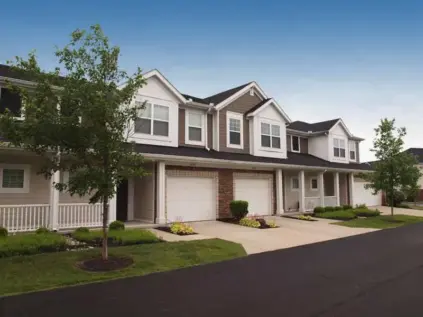Personal 2-car garage parking at Palmera townhomes.