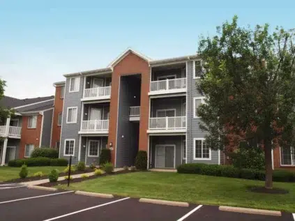Sterling Lake apartment building with balconies.