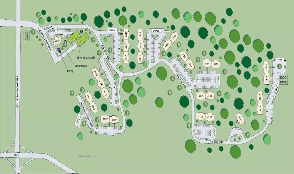 Fox Chase North apartment complex map