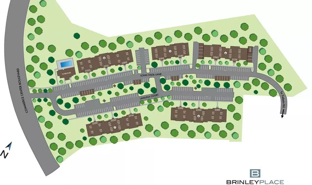 Brinley Place apartment complex map