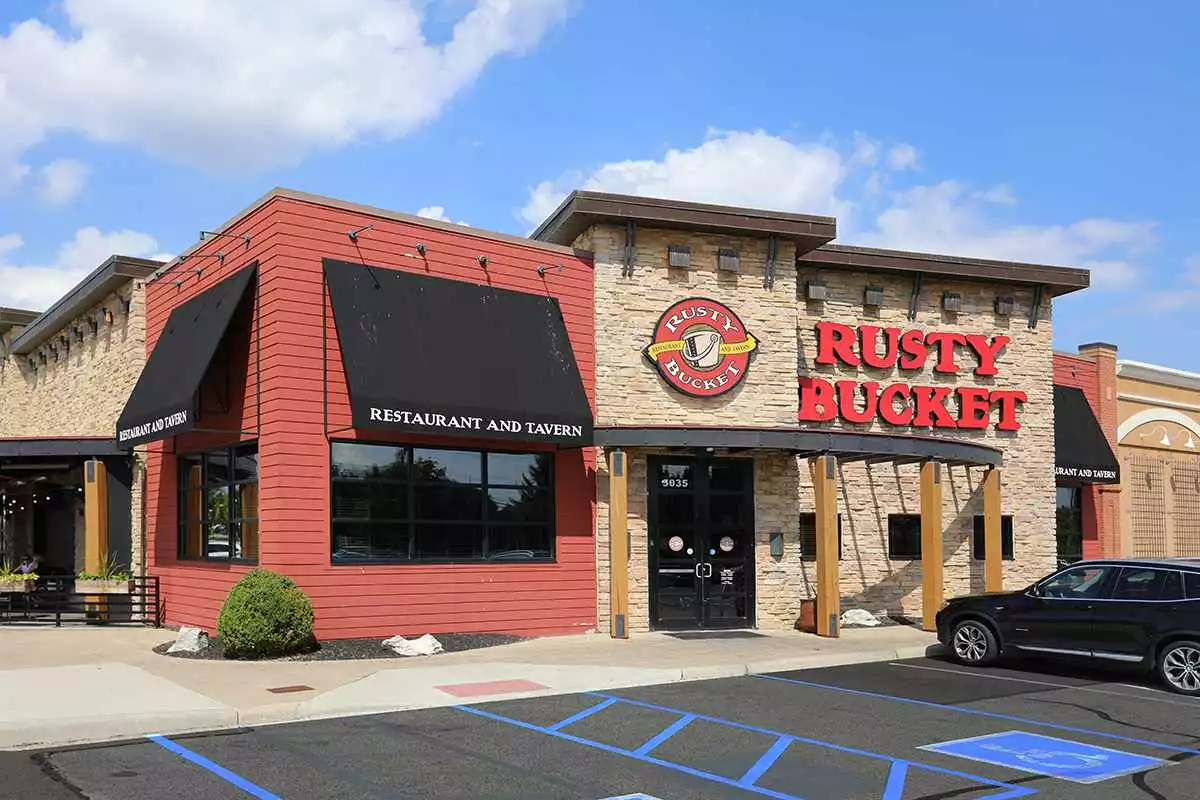 The Rusty Bucket Restaurant and Tavern.