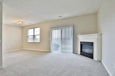 Empty floor plan. Fresh paint and carpet of The Landings at Beckett Ridge