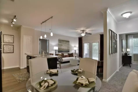Dining room and hallway