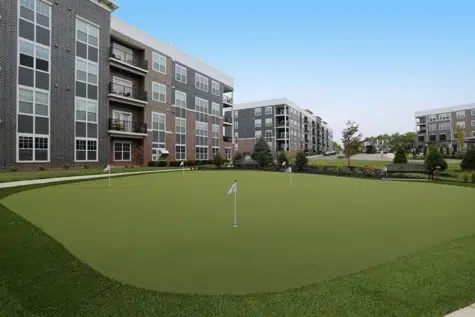 Green, golf area of Allure Apartments