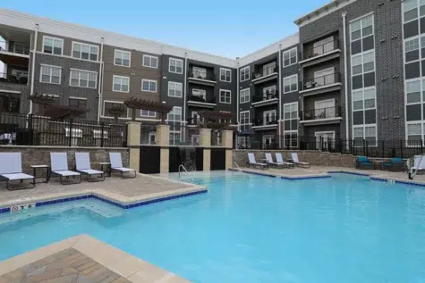 Pool area of Allure Apartments