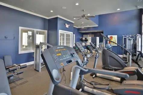 fitness area of Meridian on Shelbyville Apartments