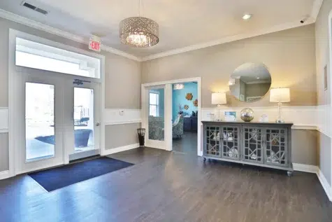 Clubhouse entrance at Shadow Ridge