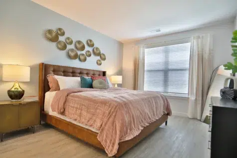 1 bedroom floor plan of Clocktower West Chester Apartments