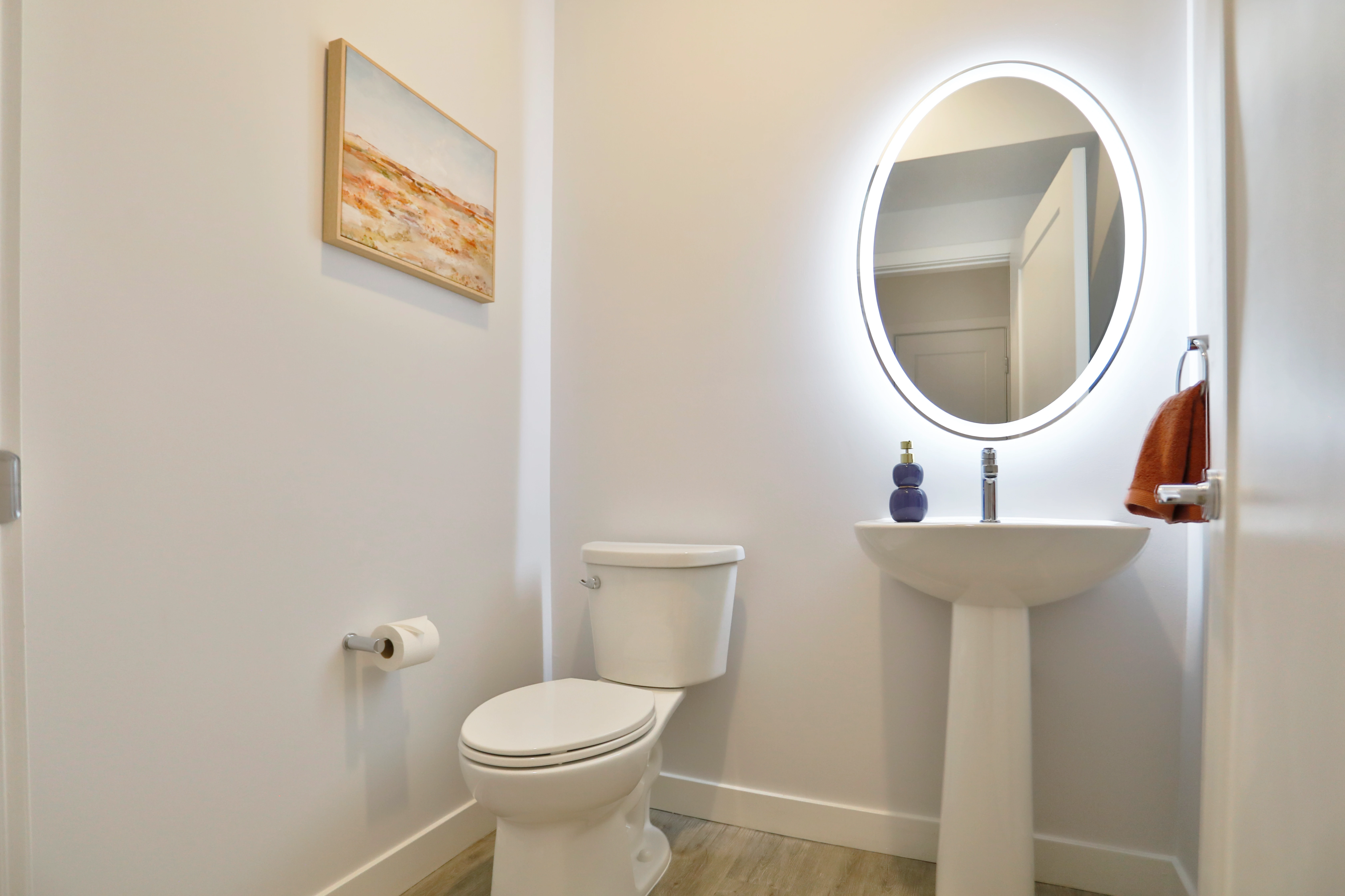 Clocktower half bath