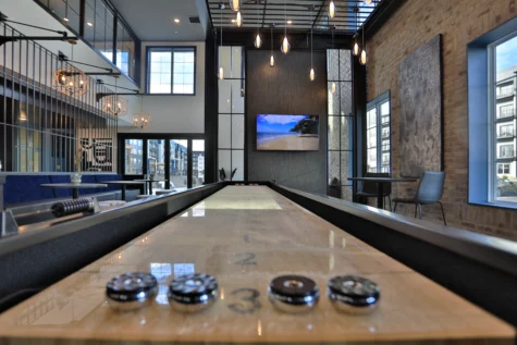 Shuffleboard view of clubhouse Graphite Oakley in Cincinnati, OH