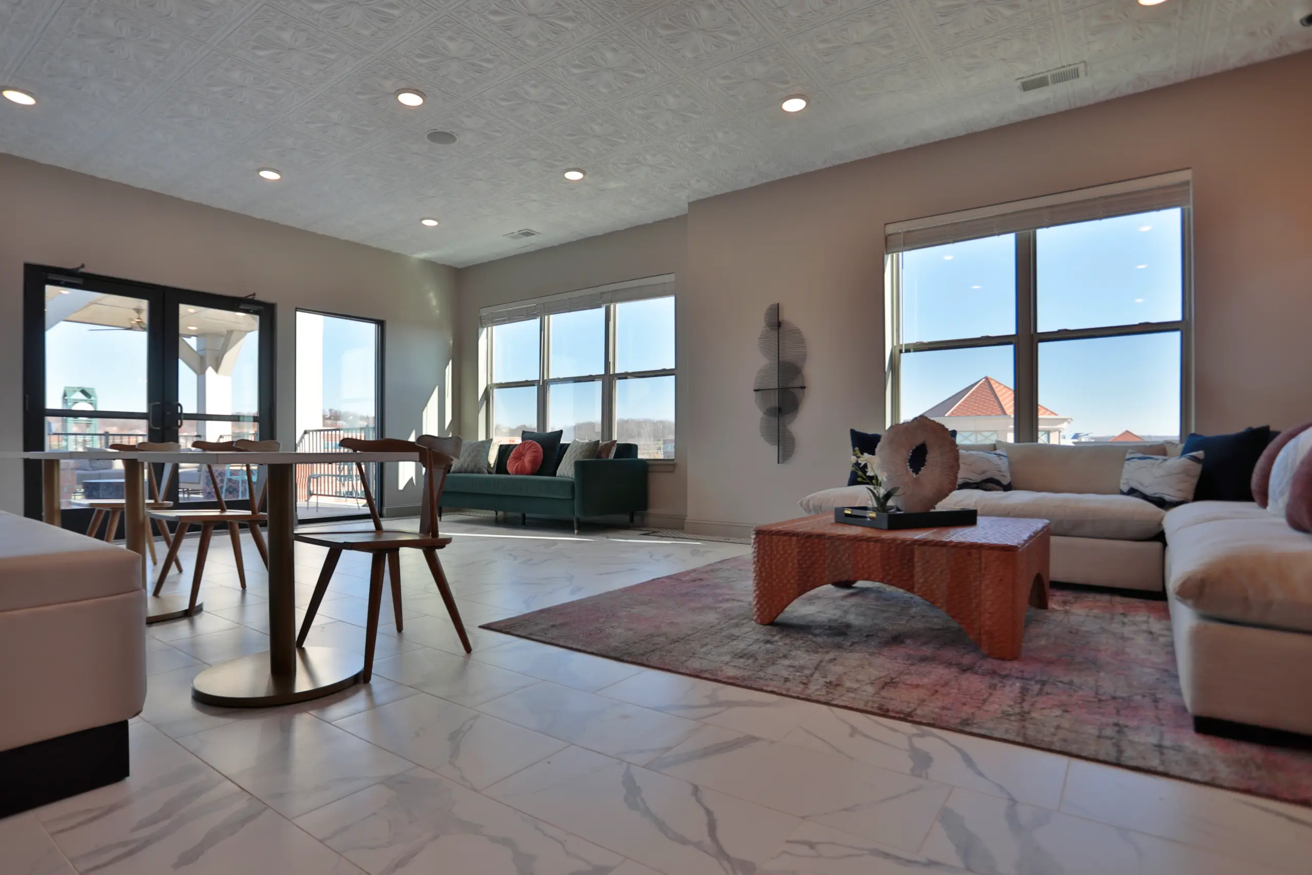 Lounge on 4th floor at Clocktower in West Chester, OH