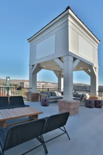 Patio area at Clocktower in West Chester, OH