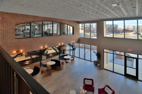 Upstairs view of Clocktower Clubhouse in West Chester, OH