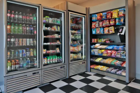 Clubhouse snack area at Clocktower West Chester Apartments