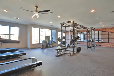 Full view of fitness option at Clocktower West Chester Apartments
