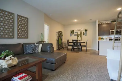 Dining room view in the Reserve at Miller Farms