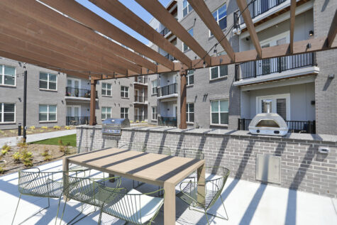 Courtyard with Grilling Station and Pizza Oven