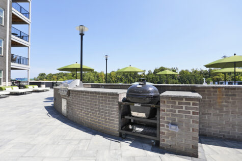 Pool Deck with Grilling Station and Egg