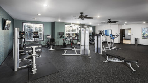 Rialto Hurstbourne Strength Training and Cardio Area of Fitness Center