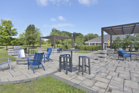 Shadow Ridge social deck with fire pit and grilling