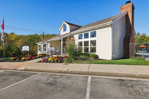 Modern community clubhouse near Northern Kentucky University at Fox Chase South.