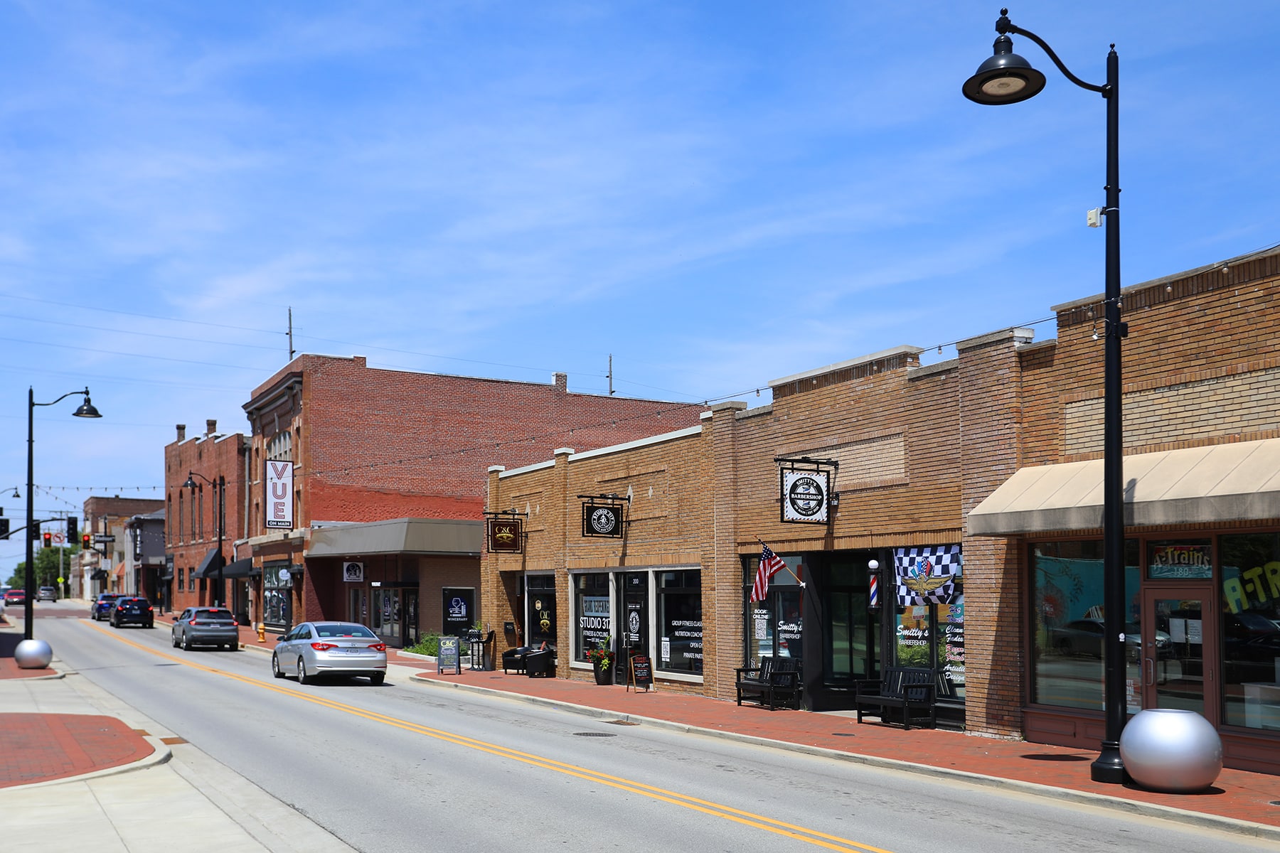 Downtown Greenwood, Indiana near Emerald Lakes